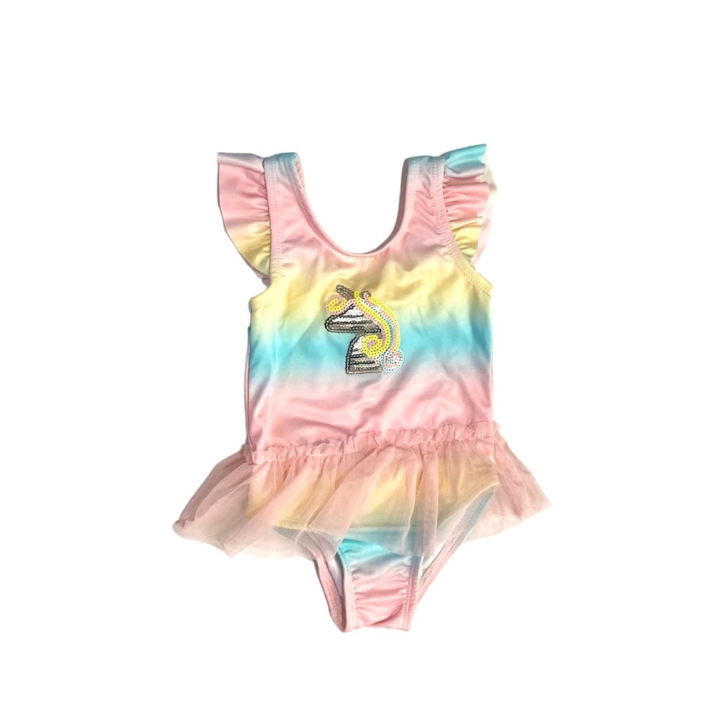 Unicorn Tie Dye One Piece Swim Suit